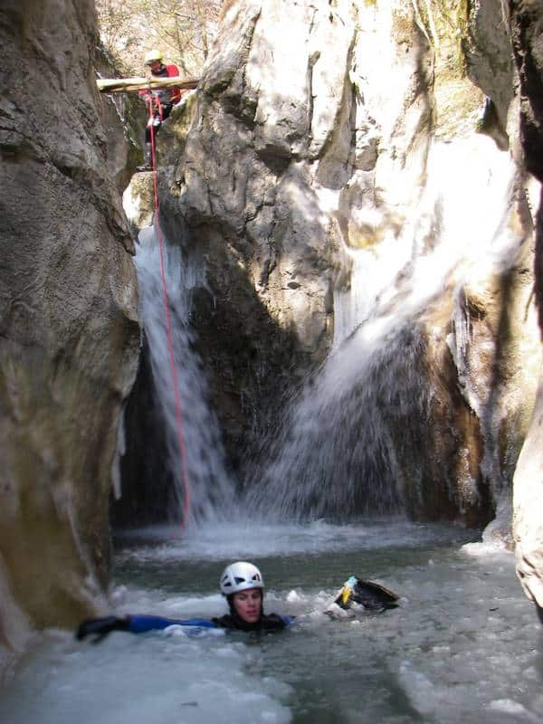 canyoning hiver annecy