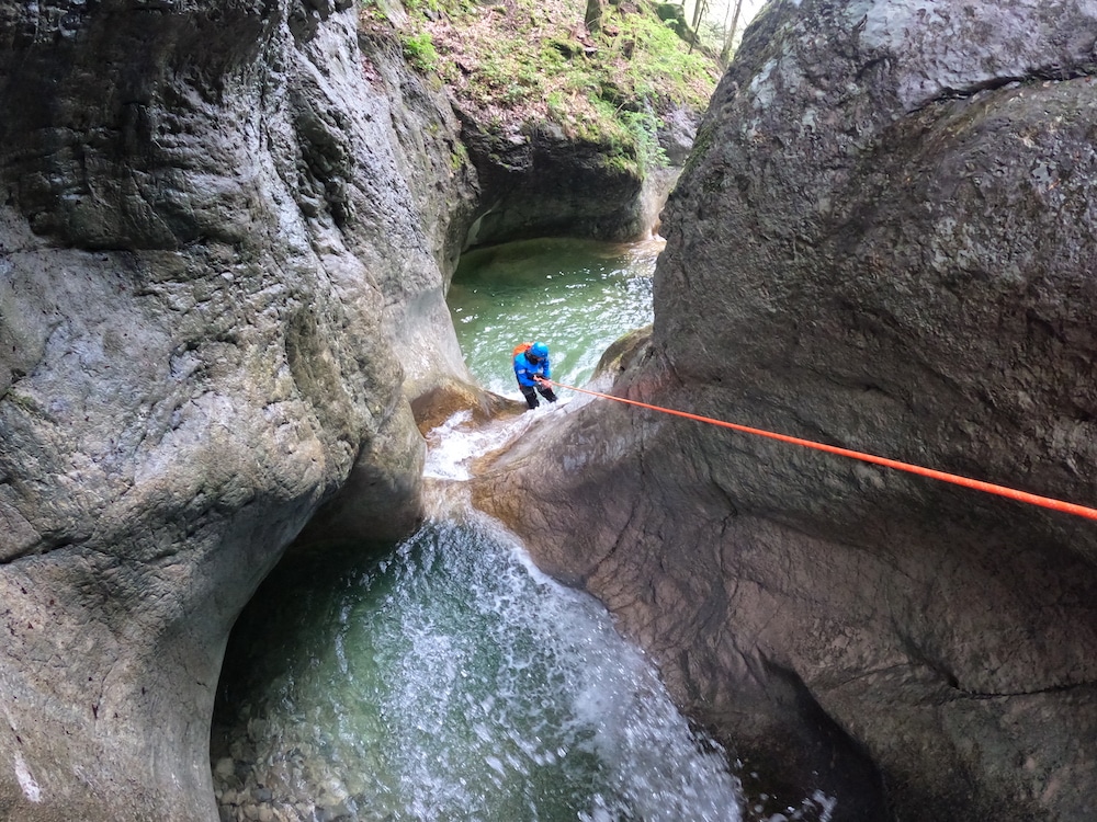 Passage emblématique du Canyon du Grenant